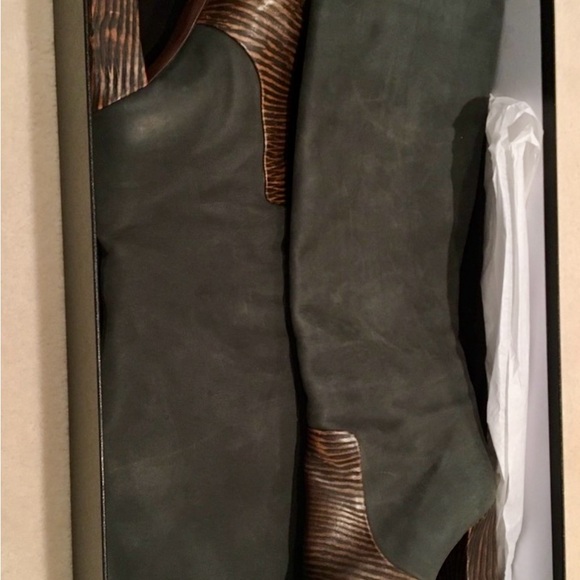 Chanel  Black and Brown Knee-High Boots - Picture 6 of 17